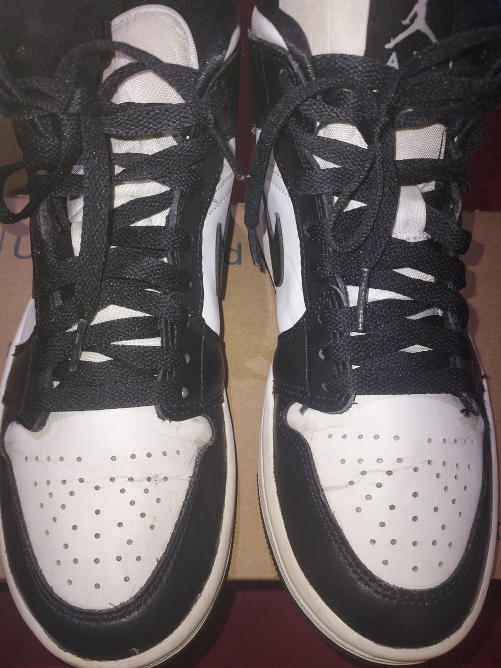 Jordan Women's Black and White High-Top Athletic Sneakers